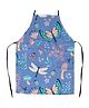 Right Gifting Satin Apron For Kids With Centre Pocket & Adjustable Waist - Blue