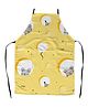 Right Gifting Satin Apron For Kids With Adjustable Waist & Centre Pocket - Yellow