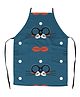 Right Gifting Satin Apron For Kids With Adjustable Waist & Centre Pocket - Green
