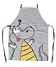 Right Gifting Satin Apron For Kids With Centre Pocket & Adjustable Waist - Pink