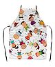 Right Gifting Satin Apron For Kids With Adjustable Waist & Centre Pocket - Off-White