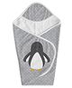Right Gifting Digital Printed Hooded Wrapper Baby Blanket - Multicolor