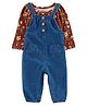 Carter's 2-Piece Floral Onesie & Denim Jumpsuit Set - Denim