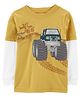 Monster Truck Layered Look Tee - Yellow