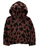 Carter's Heart Fuzzy Hoodie - Brown