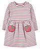 Carter's Apple Jersey Dress - Pink