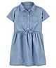 Carter's Chambray Shirt Dress - Light Blue
