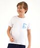 Primo Gino Half Sleeves Cotton T-Shirt HD Gel Print - White