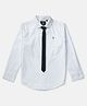 Gini & Jony Full Sleeves Cotton Solid Color Shirt - White