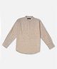 Gini & Jony Full Sleeves Cotton Solid Color Shirt - Khakhi