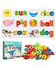 Chocozone Spelling Games Word Matching Letter Puzzles Toddler Toys - Multicolour