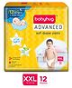 Babyhug Advanced Pant Style Diapers XXL - 12 Pieces, Honeycomb Technology, Cottony Soft Diaper with 3D Leak Guard, Latex & Alcohol Free, Anti-rash & Gentle