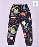 Kiwi 100% Cotton Dinosaur Printed Unisex Lounge Pant - Black