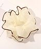 Flaunt Chic Solid Scrunchie Hair Tie - Cream