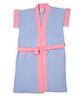 BUMZEE Half Sleeves Bath Robe - Blue Pink