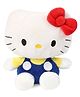 Hello Kitty Plush Soft Toy With Bow White And Dark Blue - 16 cm