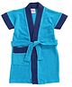 BUMZEE Half Sleeves Bathrobe - Blue