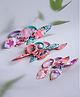 Stol'n Pack Of 8 Floral Print Hair Ties - Pink