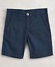 Cherry Crumble by Nitt Hyman Solid Shorts - Blue