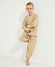 Cherry Crumble by Nitt Hyman Full Sleeves Checked Night Suit - Yellow