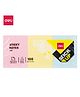 Deli Self Adhesive Writable Repositionable Sticky Notes Color Coding Marking Post It 300 Sheets Regular Reminder Note Tabs EA01103 Multicolor