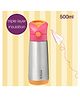 b.box Insulated Straw Sipper Drink Water Bottle 500ml - Strawberry Shake PInk Orange