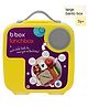 b.box Leakproof Bento Lunchbox for School Kids, 5 Sections, 2L capacity - Yellow Grey