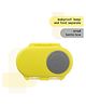 b.box Leakproof 2-Section Snackbox for Kids, Easy-Carry, BPA Free - Yellow Grey