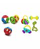 New Pinch Rattle Balls Pack of 7 - Multicolor
