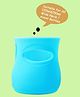 THE LITTLE LOOKERS Glass Feeding Bottle Protection Silicone Cover For Wide Neck And Avent Feeder Blue - Fits 120 To 125 ml