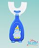 The Little Lookers Soft Sillicone U-Shaped Head 360° Toothbrush - Blue (Print May Vary)