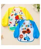 The Little Lookers Full Sleeves Washable PVC Waterproof Bibs Pack Of 2 - Blue Yellow The Little Lookers Full Sleeves Washable PVC Waterproof Bibs Pack Of 2 - Blue Yellow