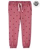 Carter's Heart Pull On French Terry Joggers - Pink