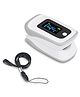 Dr. OdinxPulse Oximeter Fingertip With Perfusion Index & LED Display - White