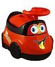 Goyal's Brezza Potty Toilet Training Seat with Removable Bowl & Closable Cover - Red