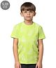Jack & Jones Junior Half Sleeves Cotton T-shirt Animal Print - Green