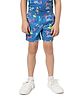 Jack & Jones Junior Mid Thigh Shorts Multi Print - Blue