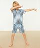 Trendyol Short Sleeve Top And Short Set - Blue