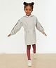 trendyol Full Sleeves Solid Hooded Frock - Grey