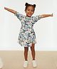 Trendyol Half Sleeves Frock Floral Print - Multicolor