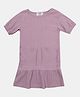 trendyol Half Sleeves Solid Top - Purple