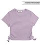 Trendyol Half Sleeves Solid Top - Purple