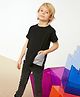 trendyol Solid Half Sleeves T Shirt - Black