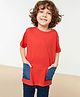trendyol Solid Half Sleeves T Shirt - Red