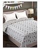 Florida Cotton Double Bed All Season Reversible AC Dohar Star & Animal Print - Light Grey