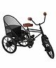 Desi Karigar Miniature Metal & Wood Cycle Rickshaw - Black & Brown