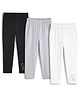 Plan B Pack Of 3 Full Length Exclamation Leggings - Black Grey White