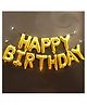 Skylofts Happy Birthday Foil Balloons- Gold