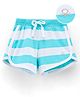 UCB Knee Length Striped Shorts - Blue