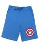 Marvel By Wear Your Mind Captain America Star Printed Shorts - Blue